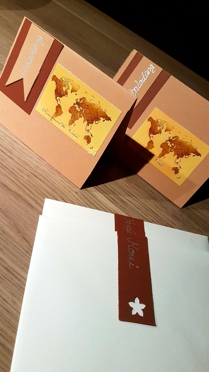 Selbst gemachte Einladungskarten für Lehrer und Erzieher