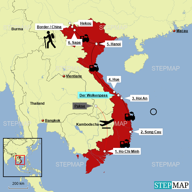 Vietnam – unsere&nbsp;Route